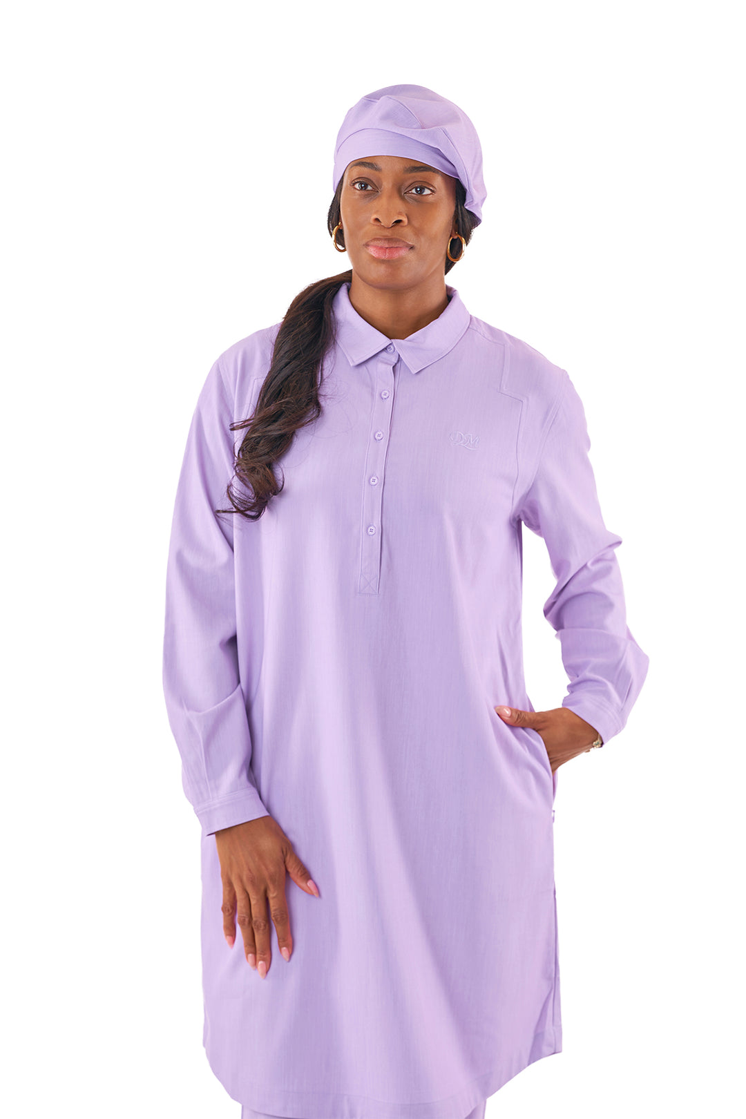 【新品未開封】piping color roomwear （ladies） DeModest® Tunic Set - Color Options 1 - Women's Modest Leisure Wear