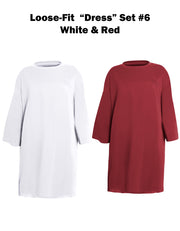 Loose-Fit T-Shirt "Dress" Set - Pack of 2 Dresses